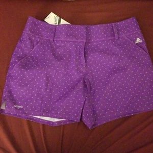 NWT Adidas Adizero Purple Golf Shorts, size 10